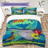 Zig&Sharko Pattern Bedding,Quilt Set Quilt Cover Pillowcase Home Birthday Gift(1 * duvet cover + 2 * pillowcase, without core)_lx