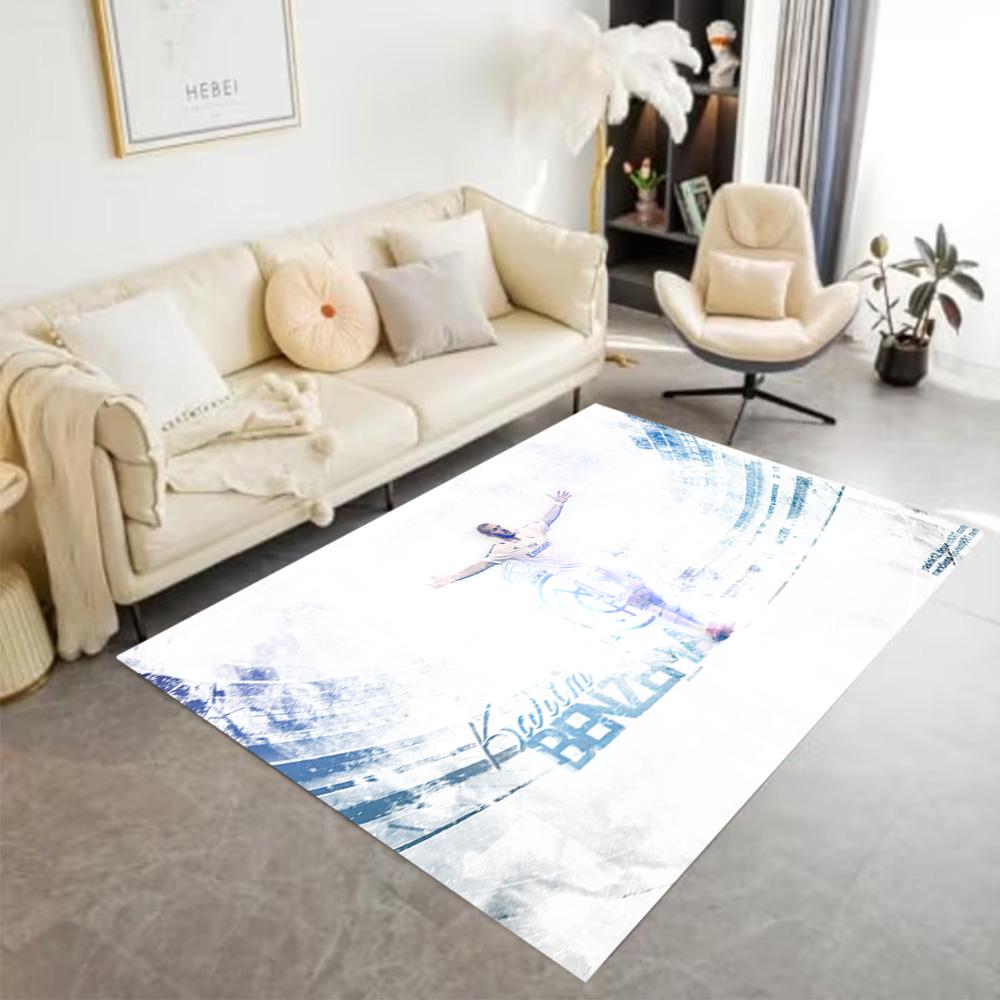 Soccer Player Action Area Rug Perfect for Entryway Hallway Foyer Study room Anti-slip Rug Decorate Offices Spiritual Gift