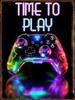Game Animal Neon Metal Signs Posters for Gamer Room Pub Bedroom Tin Sign Decorative Plaques Painting Wall Aesthetical Decoration