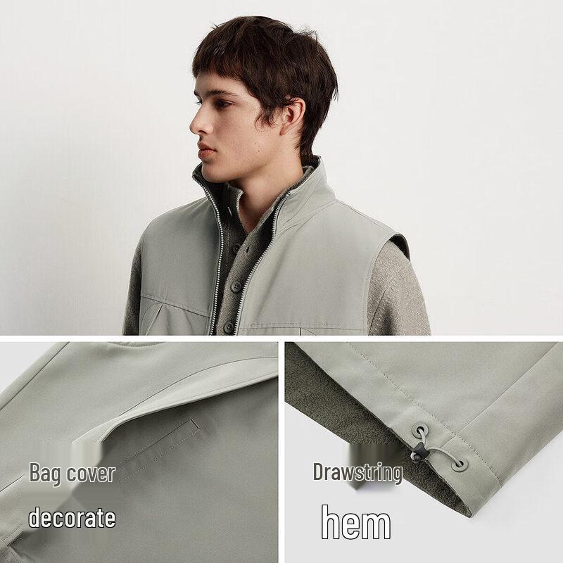 Мужская двусторонняя флисовая жилетка Semir