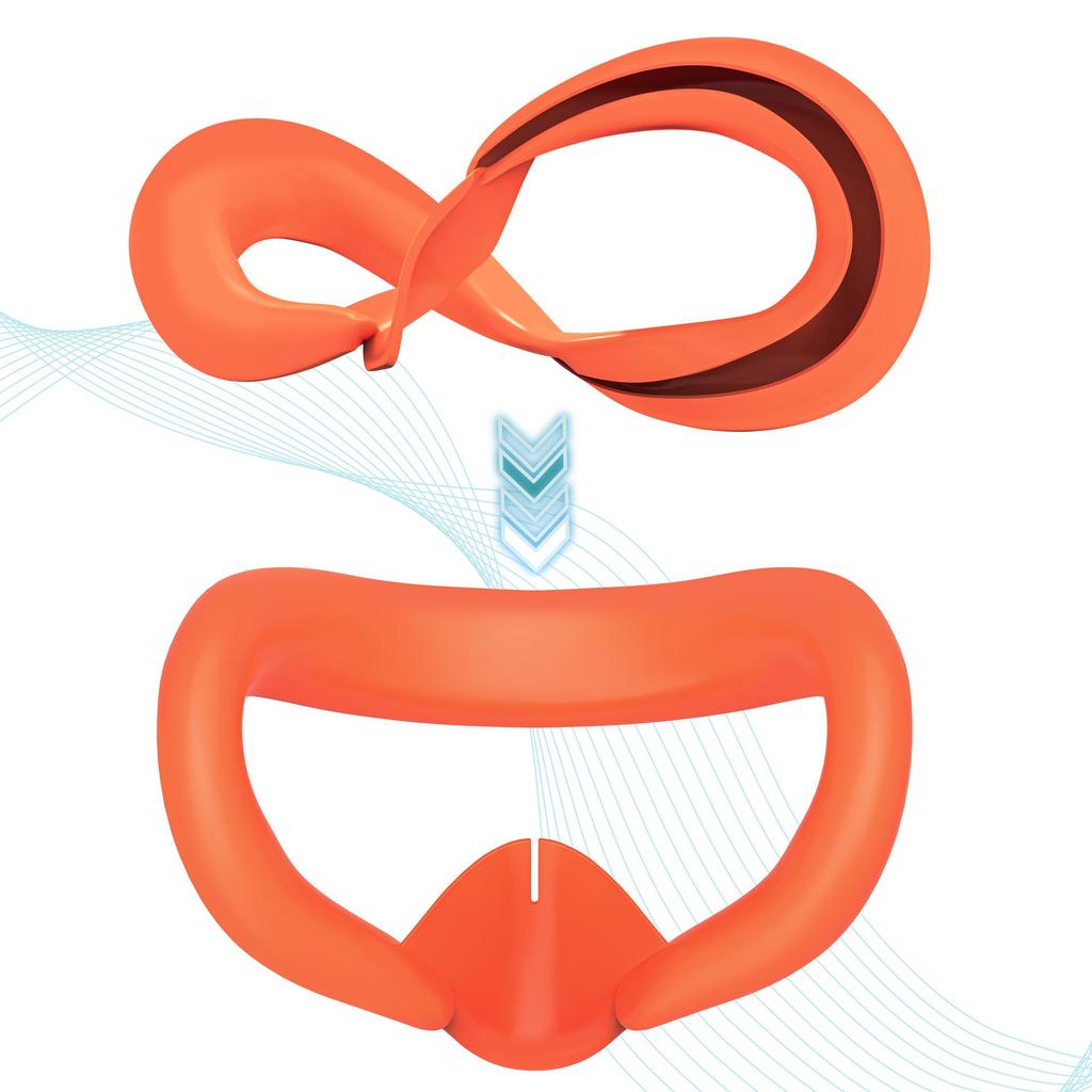 MetaQuest 3 Выдвижная VR маска для глаз - Блокирующая свет, Водонепроницаемая, Потостойкая, Силиконовый лицевой щиток