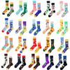 Original Design AB Asymmetric Trend Ins Street Personalized Cartoon Creative Skeleton Halloween Men's and Women's Medium Socks