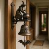 Halloween Witch Bell Vintage Metal Welcome Doorbell Shopkeeper Bell Home Office Entrance Door Wall Mount Decorative Bell