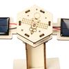 DIY Solar Artificial Satellite Model Kit Educational Handmade Wooden Puzzle Satellite Model Kids Science Exploration Projects STEM Toy Space