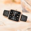 SUNKTA Women's Watches Original Leather Strap Fashion Square Waterproof Luminous Women's Quartz Wristwatches With Gift Box
