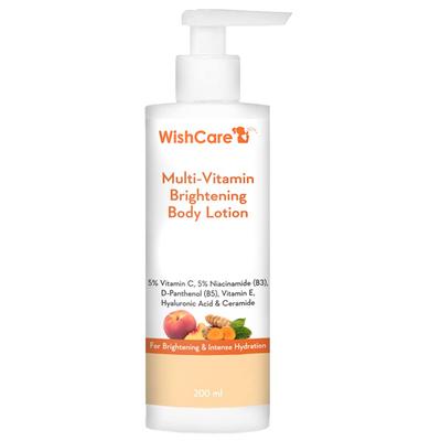 WishCare Мультивитаминный осветляющий лосьон для тела 200 мл для мужчин и женщин Увлажняющий уход за кожей