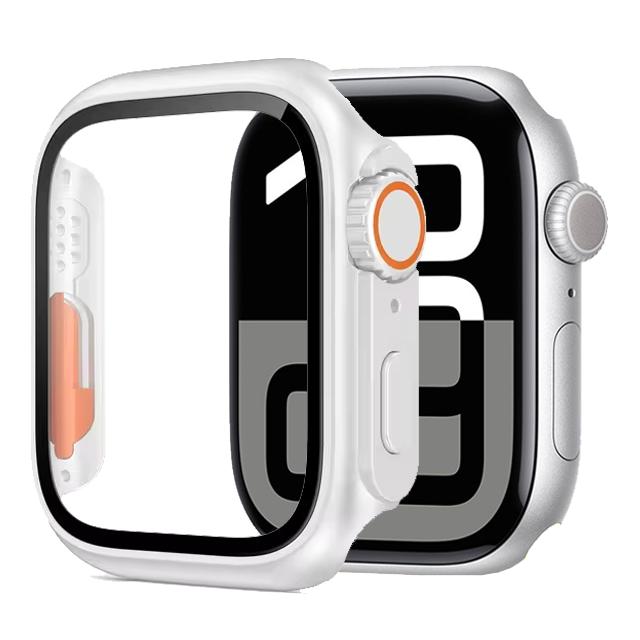 Стекло+Чехол для Apple Watch 11 10 46мм 42мм 9 8 7 45мм 41мм Защита экрана Сменная Ultra 3/2/1 Бампер Чехол iWatch 6 5 4 SE 44мм