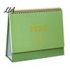 Desk Calendar for Planning 2027 Calendar, Standing Flip Desktop Minimalist Gold Foil Cover Monthly Organizer Planner, Thick Paper Note Taking, Office