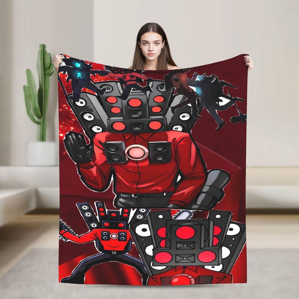 speaker man or the multiverses Blanket Quality Soft Throw Blanket Autumn Decorative Home Decor Graphic Bedspread