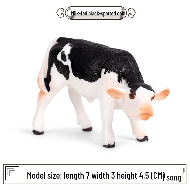 Cognitive Animal Model Toy: Dairy Cow, Buffalo, Yellow Cattle, Rhinoceros, Simmental Bull