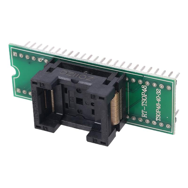 Адаптер гнезда для программирования ИС TSOP48 - DIP48 с двойным позолоченным контактом