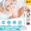 Татуировка на ногти Новая Pro 16X Диоптрий Светодиодная Напольная Лампа-Лупа Увеличительное Стекло Линза Лицевой Свет для Салона Красоты