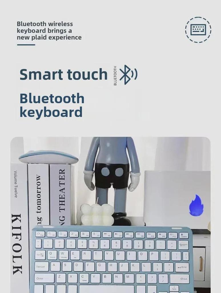 Bluetooth Keyboard Case for Lenovo M10 Plus Gen 3 10.6" Tablet (TB125F)