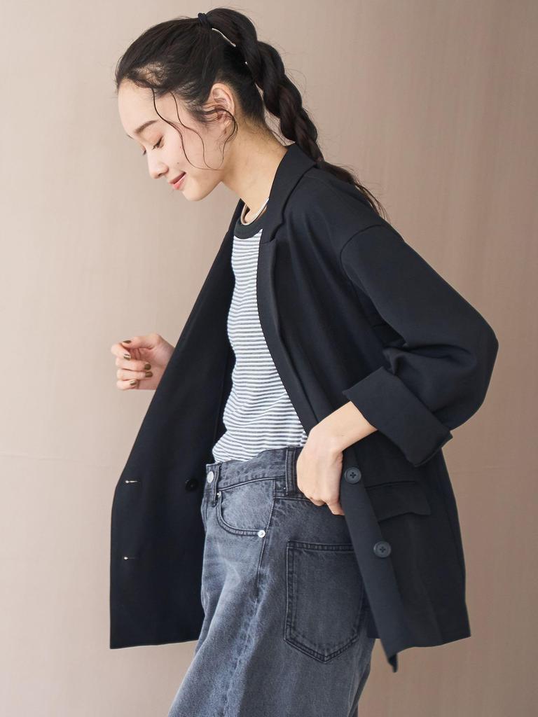 Двубортный жакет Cohen под шерсть, Размер 76506000001, 2970, ТЕМНО-КОРИЧНЕВЫЙ (29), L