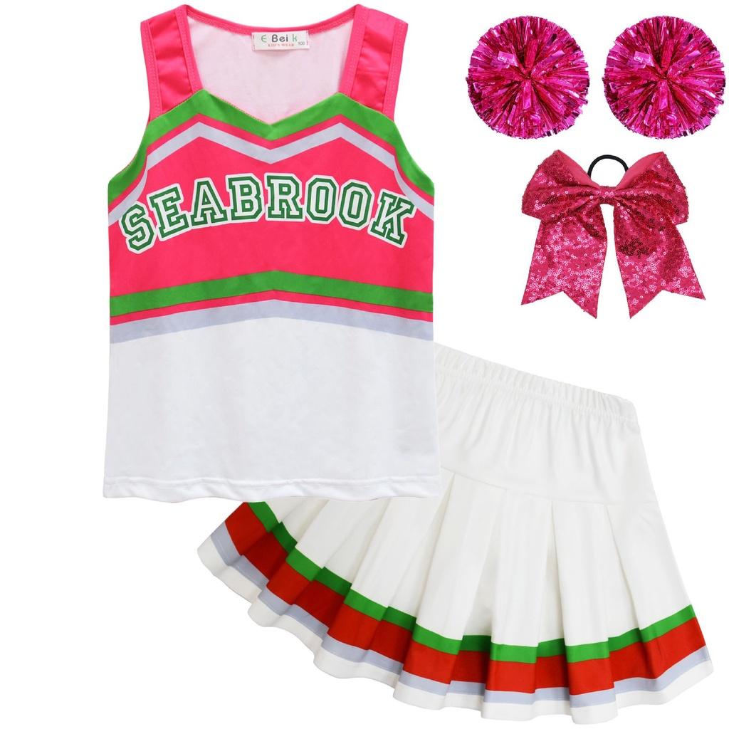 Creepy Zombies 3 Cheerleader Cosplay Costume For Girls Perfect Gift For Halloween