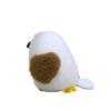 SunLemon Powabiyori Owl WH Small Plush Toy, 10x10x9cm, Fluffy Animal, Cute Bird, Soothing, Wool-Like Fabric, P-1613
