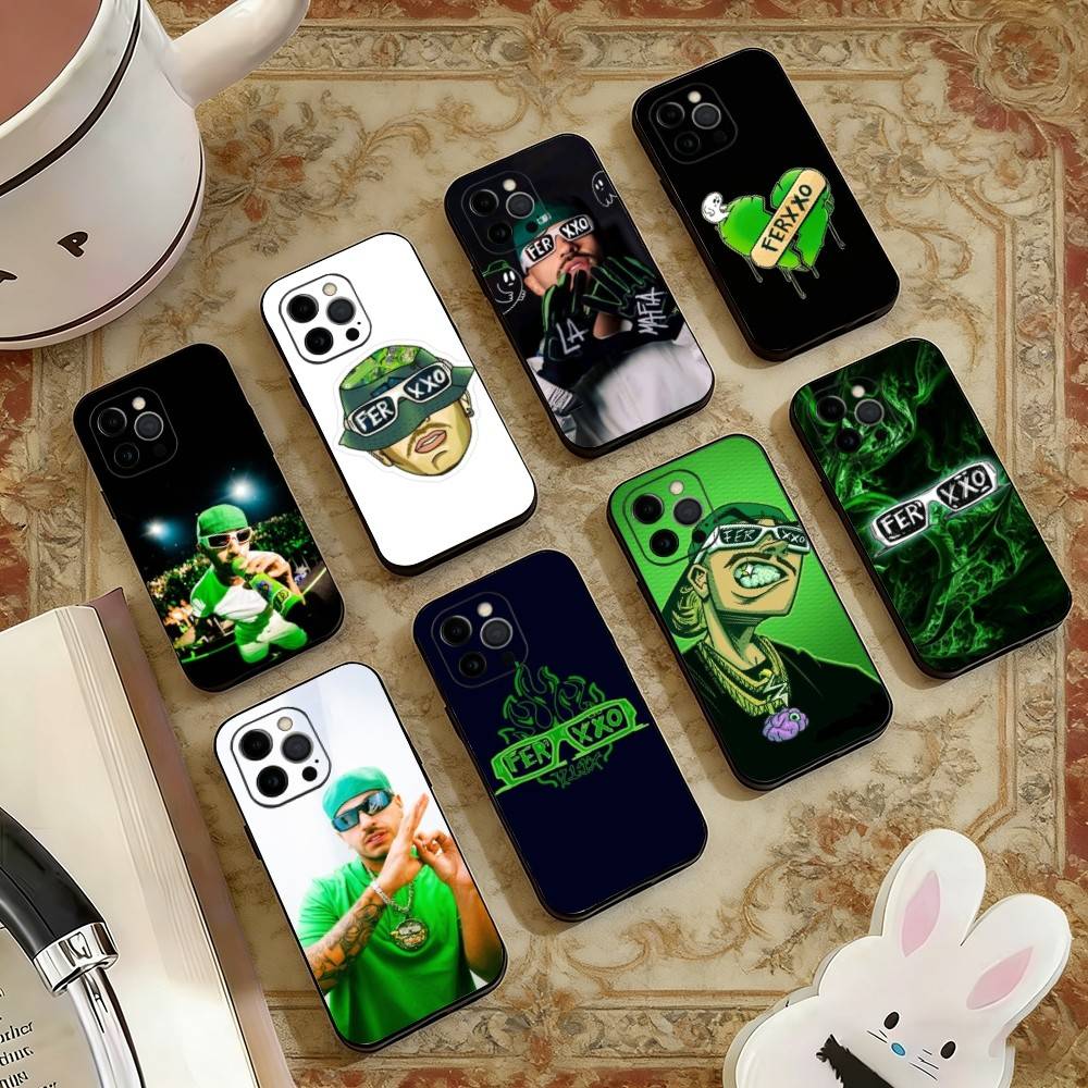 Singer F-Ferxxo SIXDO Phone Case For iPhone 17,16,15,14,13,12,11 Plus,Pro Max,XS,Soft Silicone Black Cover