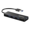 USB-хаб Buffalo, USB 3.0, Тонкий дизайн, 4 порта, Питание от шины, Легкий, Совместим с Windows, Mac, PS4, PS5, Chromebook, Идеально для удаленной работы