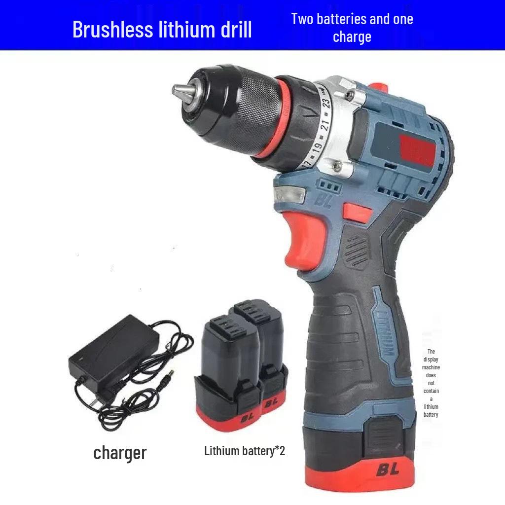 Rechargeable Brushless Lithium Battery High Power Impact Drill and Screwdriver