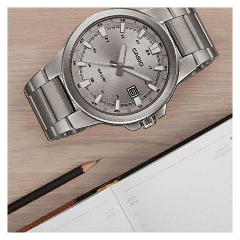 Casio Серия CASIOSTANDARD проста и модна, кварцевый механизм, ремешок из нержавеющей стали, японские и корейские часы, мужские часы, MTP-E173D-7AV