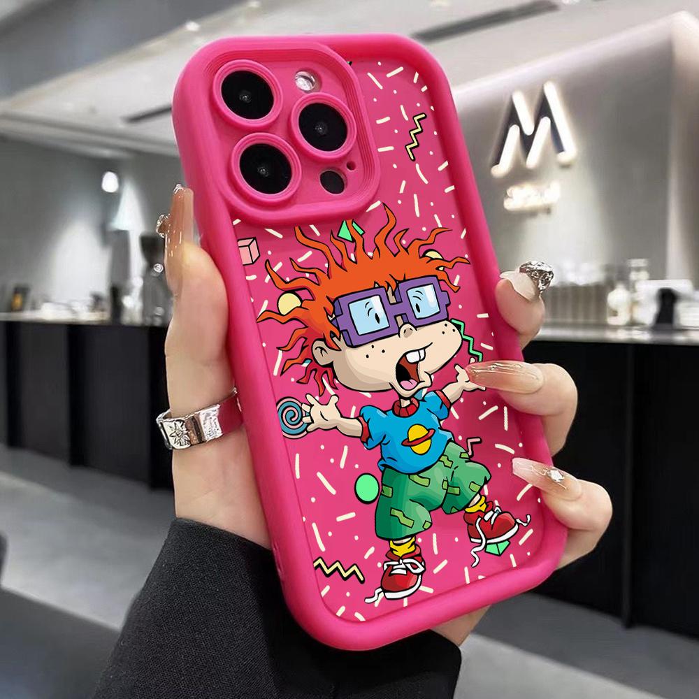 Мультяшный чехол для телефона R-Rugrat Чакки для iPhone 17 Air 16 e 15 14 13 12 11 Pro Max Plus Mini SE 2020 2022 Мягкая задняя крышка из ТПУ