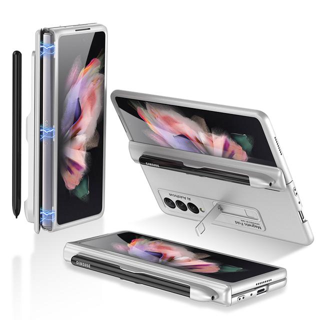 Чехол Ebesfous для Samsung Galaxy Z Fold 3 с магнитным держателем, чехол «все включено» для Galaxy Z Fold3, защитный чехол с S Pen