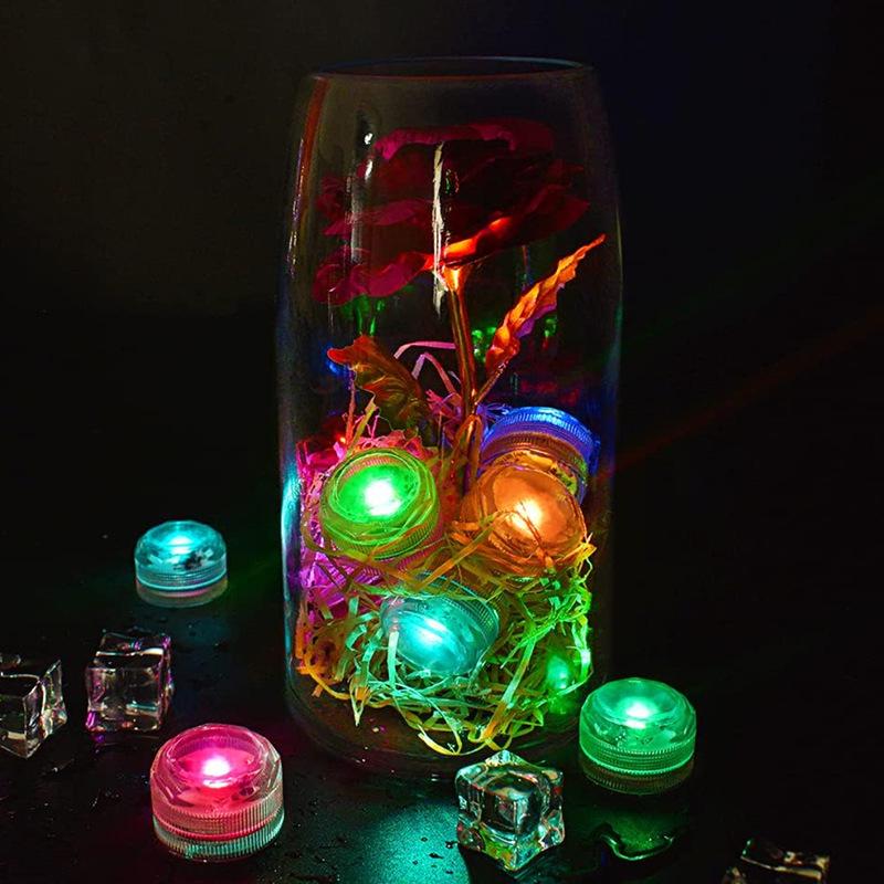 Водонепроницаемый светодиодный светильник-свеча с ручкой для аквариумов - Цветной подводный светильник для украшения микроландшафта