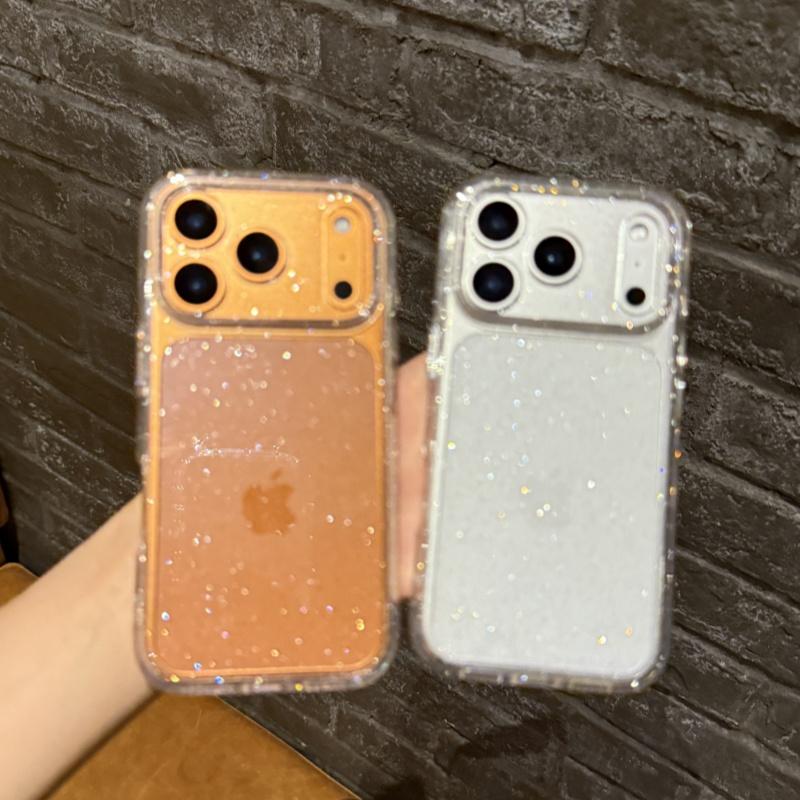 Роскошный блестящий прозрачный чехол для телефона со стразами для For Iphone 17 16 15 14 13 12 11 Pro Max X XR XS 7 8 Plus Ударопрочный прозрачный мягкий чехол