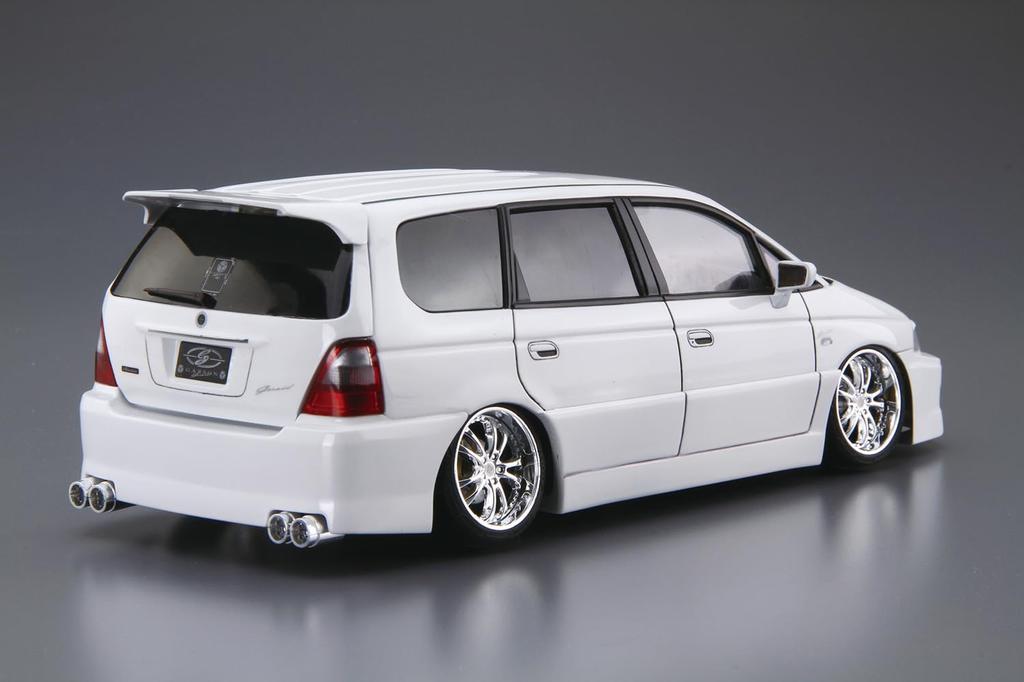 Aoshima Bunka Kyozai The Tuned Car Series Honda Garson Gelade RA6 Odyssey Plastic Model Car 1/24 No.53 '01