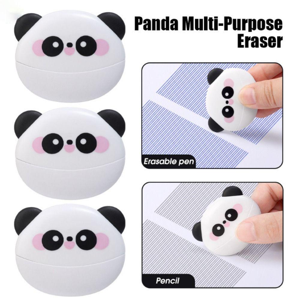 Two-headed Panda Rubber Traceless Writing Correction Tool Kawaii Heat Eraser