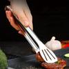Щипцы для еды из нержавеющей стали 304, нескользящие, для барбекю, стейка, жарки рыбы, гриля, хлеба, кухонный инструмент, щипцы для готовки, инструменты