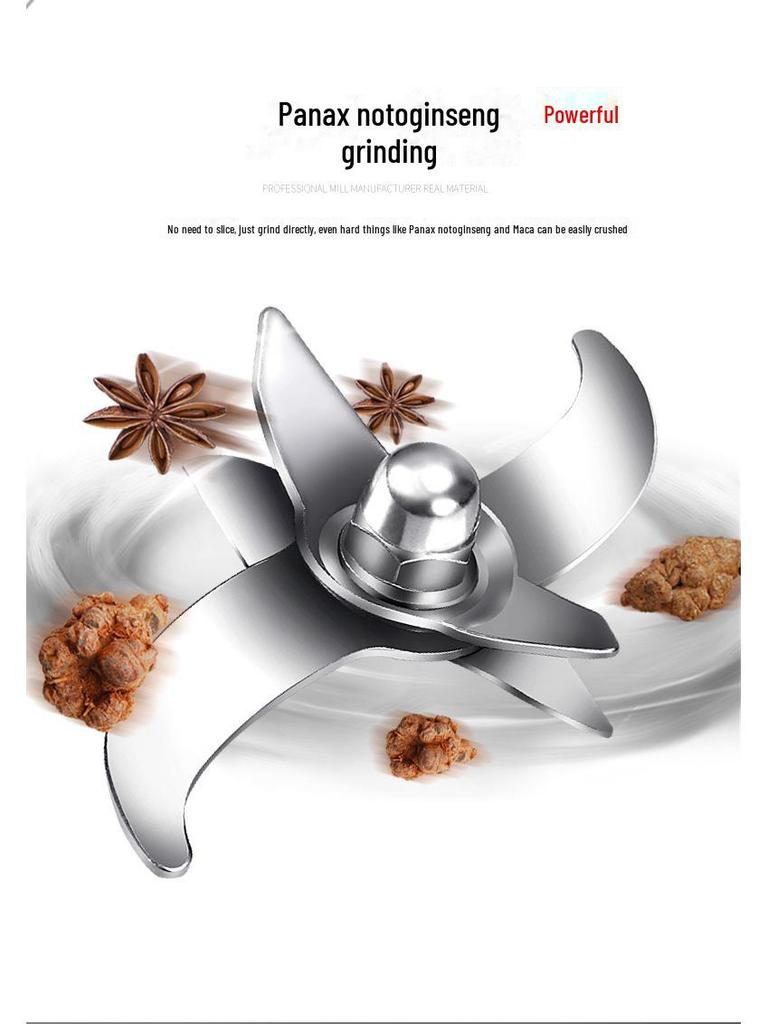 304 Stainless Steel Electric Grain Mill and Kitchen Seasoning Grinder