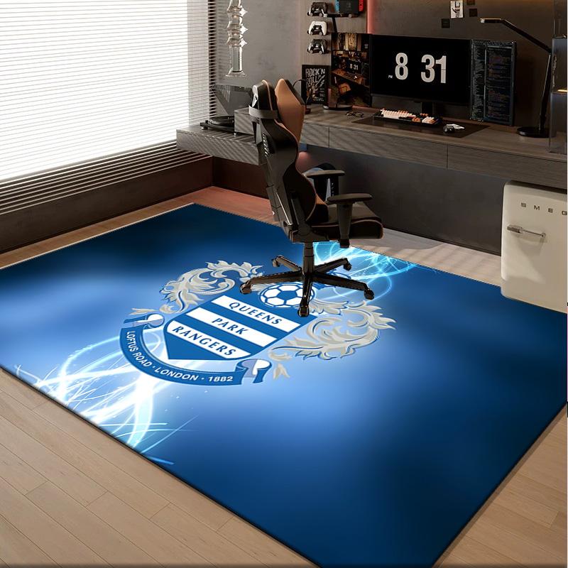 1PC rug Queens Rangers Football Carpet, Chair Rug,Area Rug for Office Bedroom living rooms bedroom, Doormat decor Christmas fan gifts