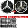 Star Badge Car Front Grill LED Emblem Light  For Mercedes Benz CLS W218 W205 W176 W212 W117 W207 W166 3D Mirror Logo SB5