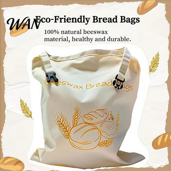 Heavy-duty Cotton Bread Bag Beeswax Bags, Reusable Durable Cloth, Preserve Freshness Biodegradable And Crust Longer, for Homemade Storage Washable
