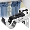 Window Curtain Rod Support Curtain Rod Holder Adjustable Rod Bracket for Wall Curtain Rod Brackets