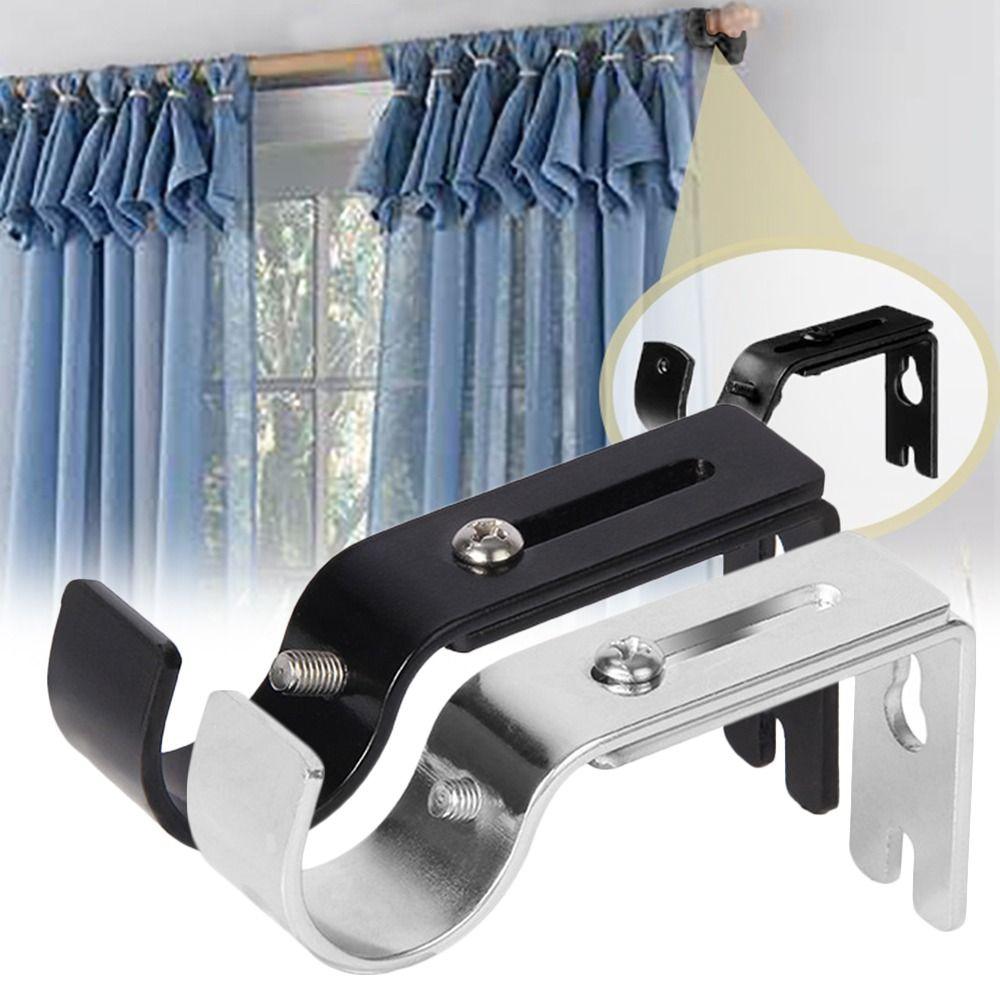 Rod Curtain Rod Holder Drapery Rod Holders Adjustable Rod Bracket Curtain Rod Brackets for Wall