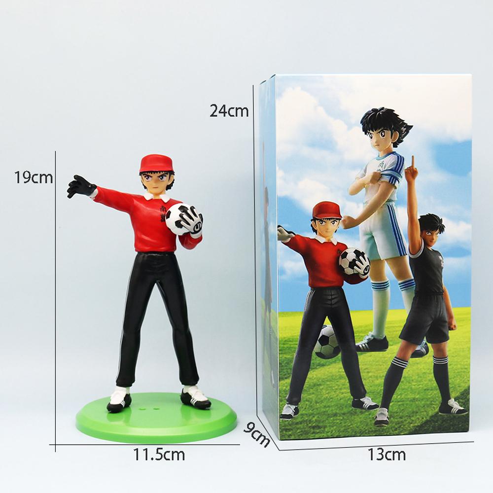 18cm Captain Tsubasa Anime Figure Ozora Tsubasa Action Figures Hyuuga Kojirou/Wakabayashi Genzou Figurine Collection Model Toys