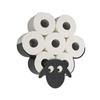 Metal Sheep Toilet Rolls Holder Free-Standing Fun Bathroom Paper Tissue Storage