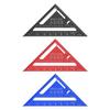 7 Inch Rafter Square Aluminum Alloy Double Scale 45 90 Degree Triangle Ruler Angle Ruler Carpenter R