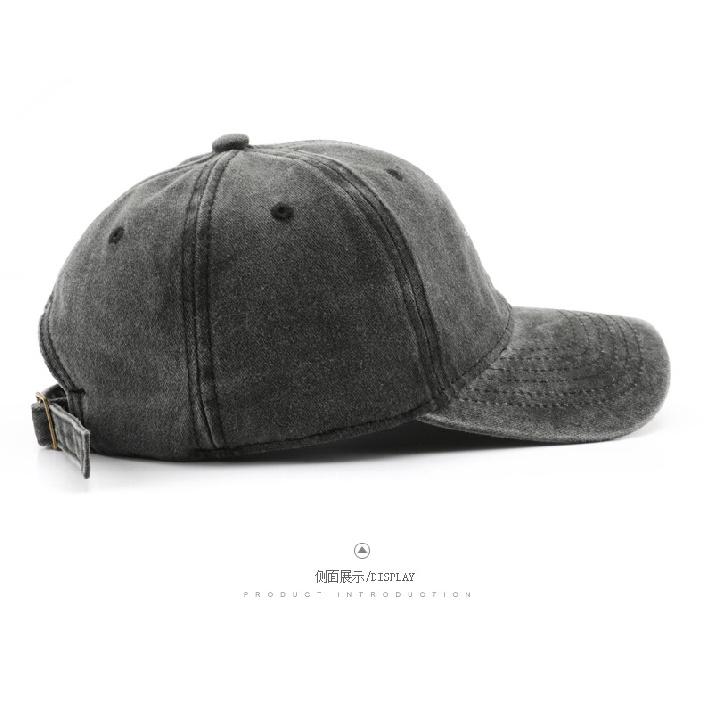 Baseball cap for women, washed and embroidered, with a brim, suitable for outdoor activities, and provides sun protection