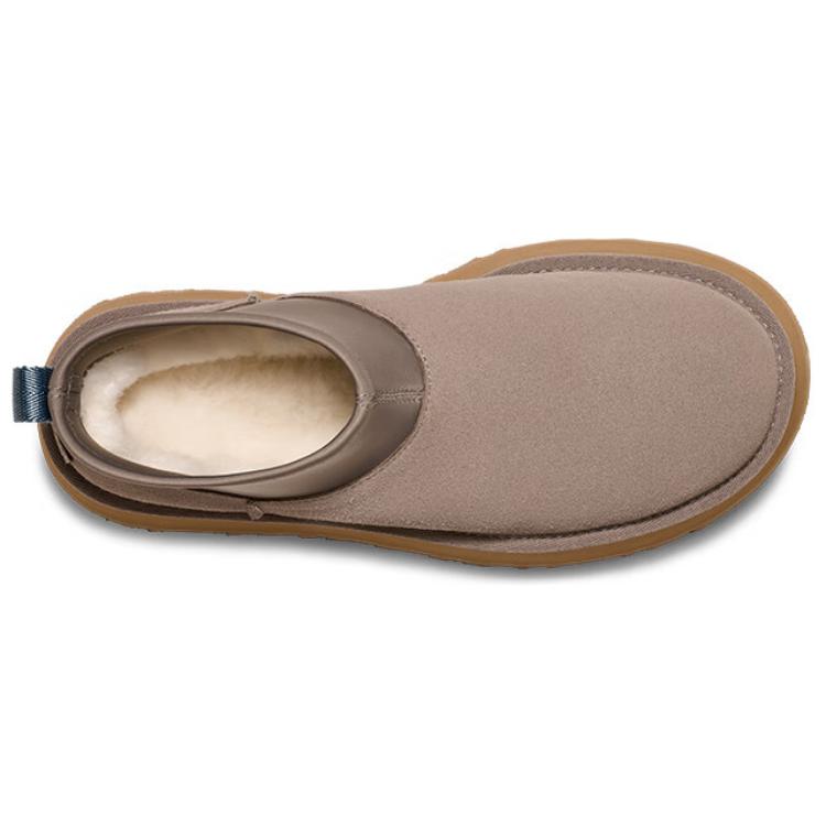 UGG Fashionable Comfortable Round Toe Short Snow Boots Women Boots Gray Brown 1168170-SKP