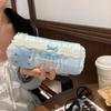 Милый Кружевной Пенал Большой Вместимости Мягкая Ткань Канцелярская Сумка для Ручек для Девочек Учеников Школы Ежедневного Использования