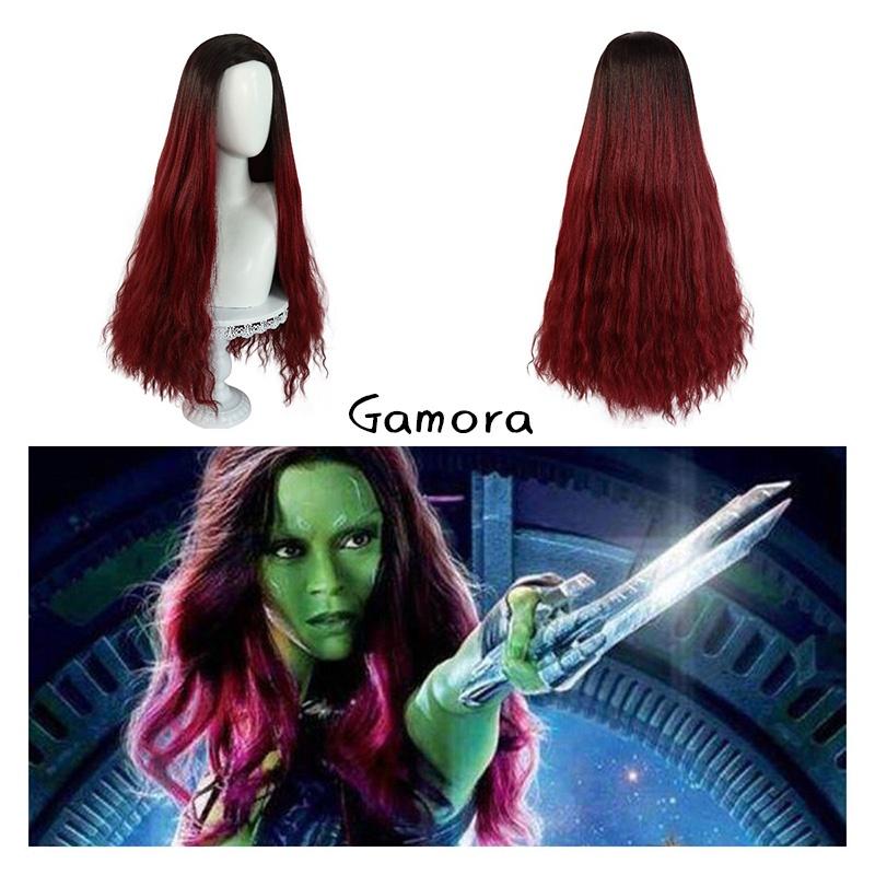 Marvel Superhero Costume Wig Gamora Inspired Wig For Women