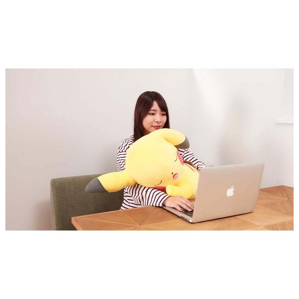 Мягкая игрушка Takara Tomy Arts Pocket Monster Pokemon Sleep Friend Relax at Home Pikachu Ширина примерно 74 см.