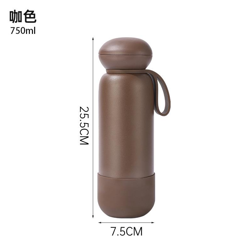 2025 Large Capacity Stainless Steel Sports Water Bottle, Outdoor Insulated Tumbler with Handle, Leakproof & Durable, Keeps Drinks Hot/Cold, 1.2L less