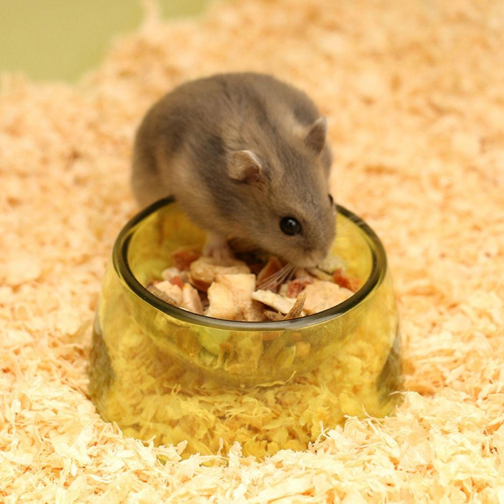 Plastic Hamster Water Bowl Bite Resistant Rat Food Water Dish  For Rats Hamster Guinea Pig