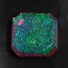 Loose Gemstone Multi-Color Ammolite Lab-Created Square Cut 82.70 ct for Jewelry Making and Crafts