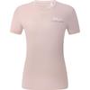 Solid Color Tennis Sports Basic Quick-Dry Sun Protection Round Neck T-Shirt Women Tops Light-Pink A11W323101F-LP