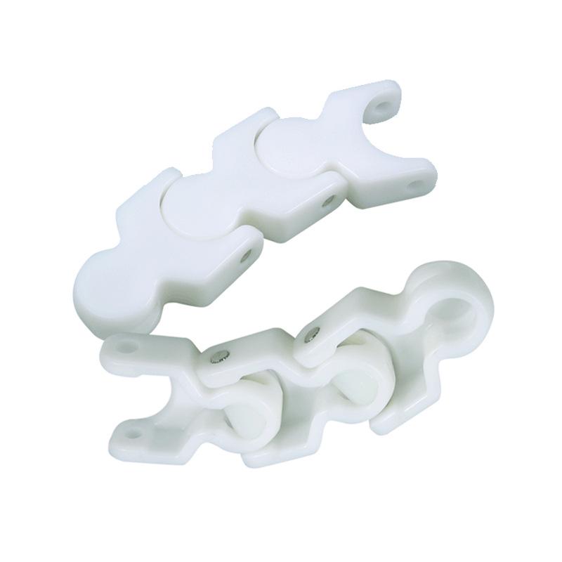 Цепная пластина конвейерной ленты Cross 1700 White POM, зубовидная, гибкая
